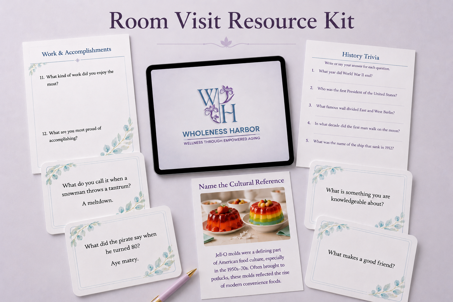Wholeness Harbor Room Visit Resource Kit